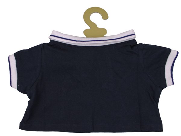 Outfit Bekleidung Teddybär Polo in marine von TEDDY HOUSE® passend für 45 cm 18" K-316