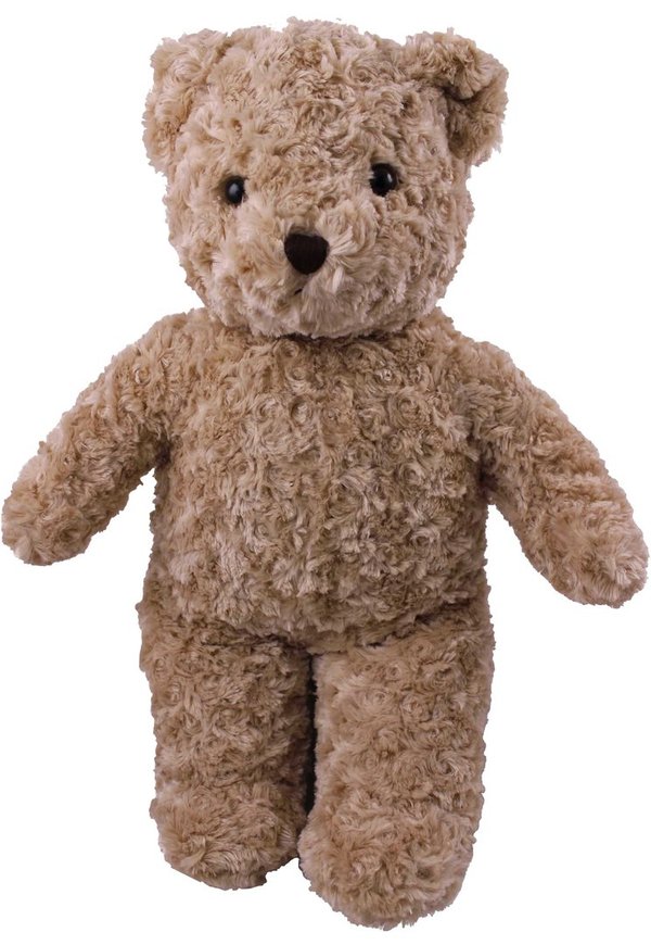 Teddybär kuschlig und anschmiegsam von Teddy House® "Toby Bär" mit Locken 35 cm 14" beige  K-301