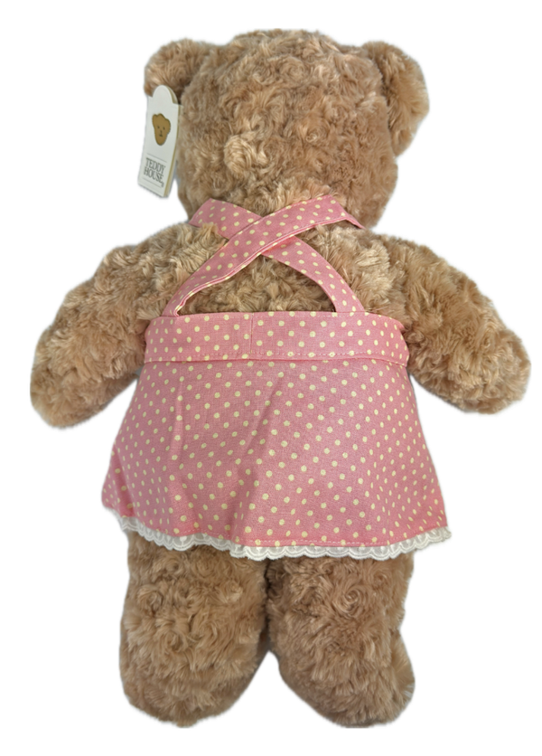 Teddybär kuschelig und anschmiegsam von TEDDYHOUSE Toby Bär mit Dress