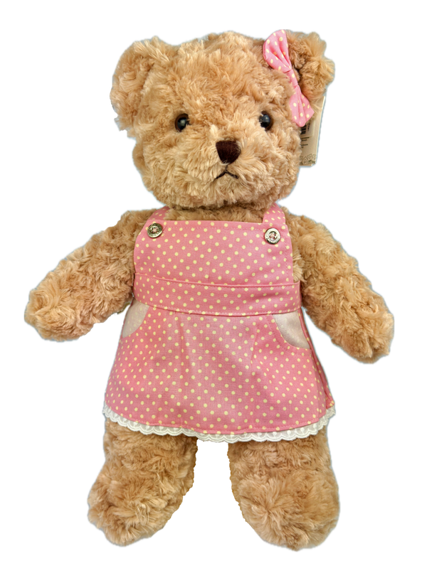 Teddybär kuschelig und anschmiegsam von TEDDYHOUSE Toby Bär mit Dress 57 cm