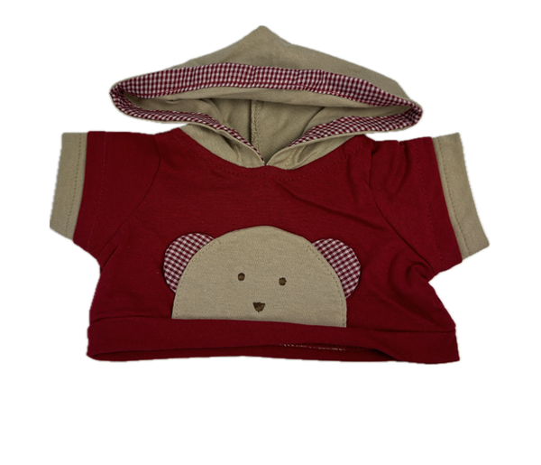 Outfit Bekleidung Teddybär Polo in rot von TEDDY HOUSE® passend für 35 cm 14 zoll