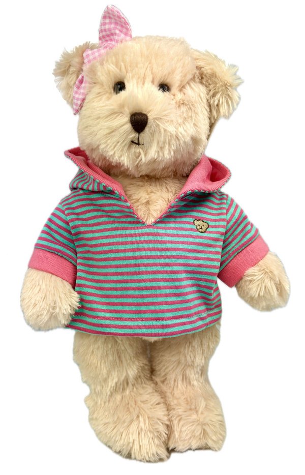 Teddybär Schlenker Bär kuschlig von Teddy House "Zeira Bär" 35 cm in beige mit Jacke