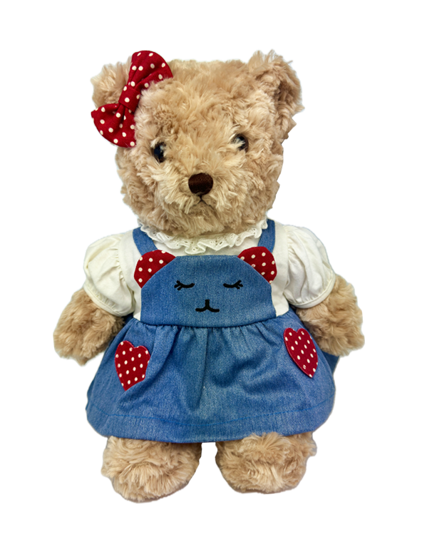 Teddybär kuschelig und anschmiegsam Toby Bär mit Dress