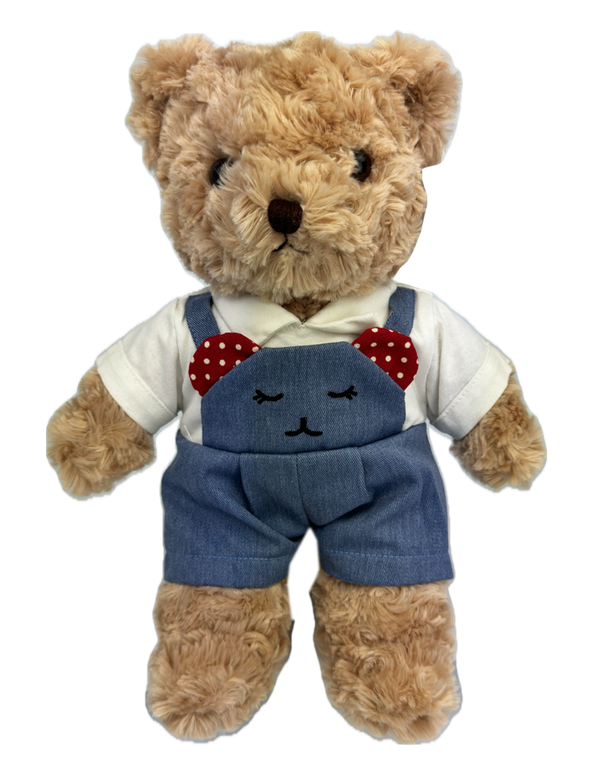Teddybär kuschelig von TEDDY HOUSE in beige mit Jeanshose